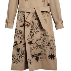 burberry doodle trench coat